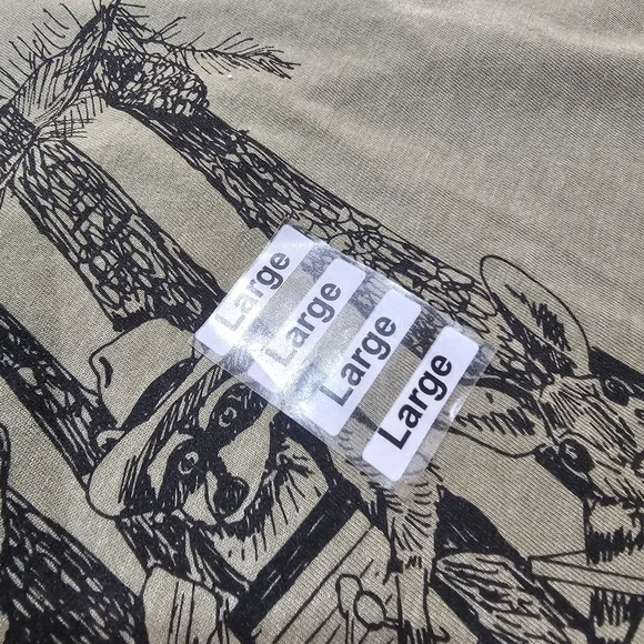 Piney Bottom Brothers Jug Band Mens L TShirt Olive Green New Bluegrass Music - Picture 8 of 10